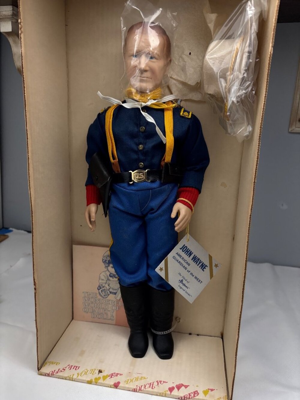 Effanbee John Wayne "Guardian of The West" 17" Doll 1982 Legend Series USA Made